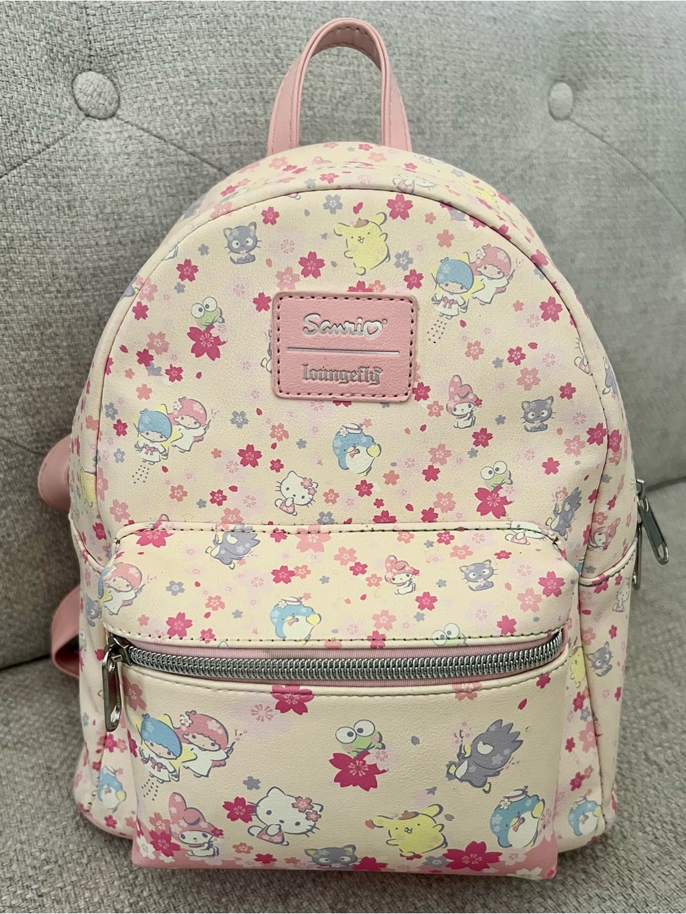 Sanrio x Loungefly Cherry Blossom Mini Backpack Hello Kitty & Friends Cream/Pink